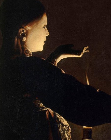 Detail — the angel